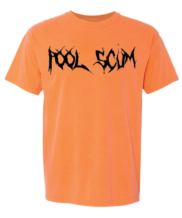 Pool Scum Logo T Comfort Colors Melon Orange